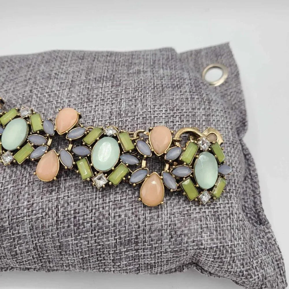 J Crew Factory Pastel Statement Bracelet NWOT!